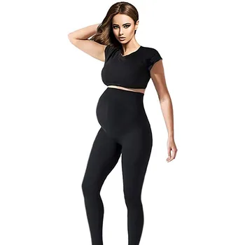 Zomer Zwangerschaps Veiligheidsbroek Zachte Slanke Verstelbare Premama Taille Zwangere Zwangerschap Kleding Enceinte Broek Ropa Leggings Vrouwen