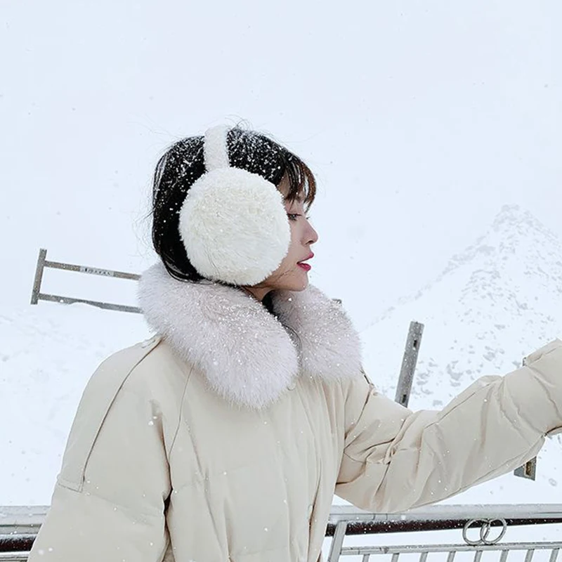 Модные милые наушники с героями мультфильмов, теплые утолщенные наушники, зимние антифриз