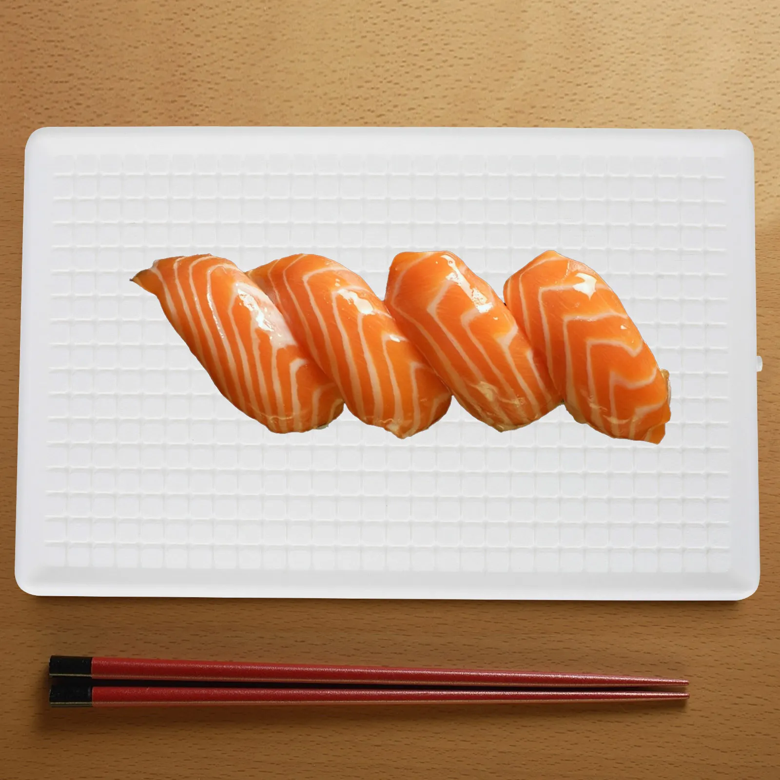 

Sushi Plate Premium Plastic Easy Clean Special Shape Elegant Restaurant Use Beautiful Colors Table Decor Occasion