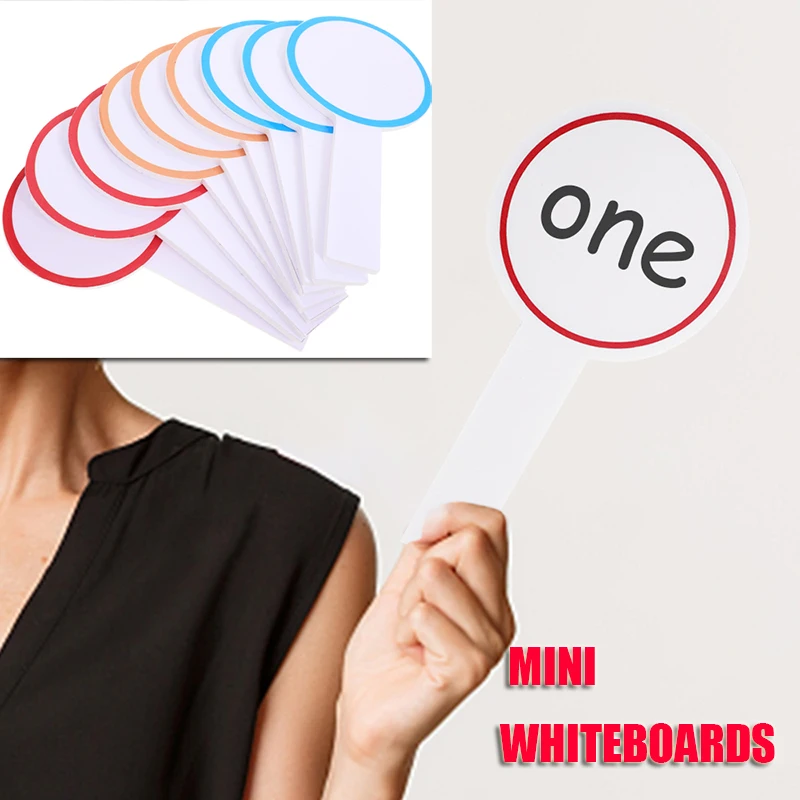 

20Pcs Handheld Blank Board Auction Paddles Kt Portable Writing Mini Dry Erase Boards Tiny Scoreboard Whiteboard Diy Paddle Blank