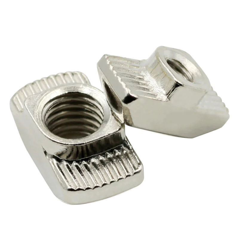 10pcs M3/M4/M5/M6/M8 Slot Sliding T Nut Hammer Drop In Nut Fasten Connector EU Standard for 20/30/40/45 Series Aluminum Profiles