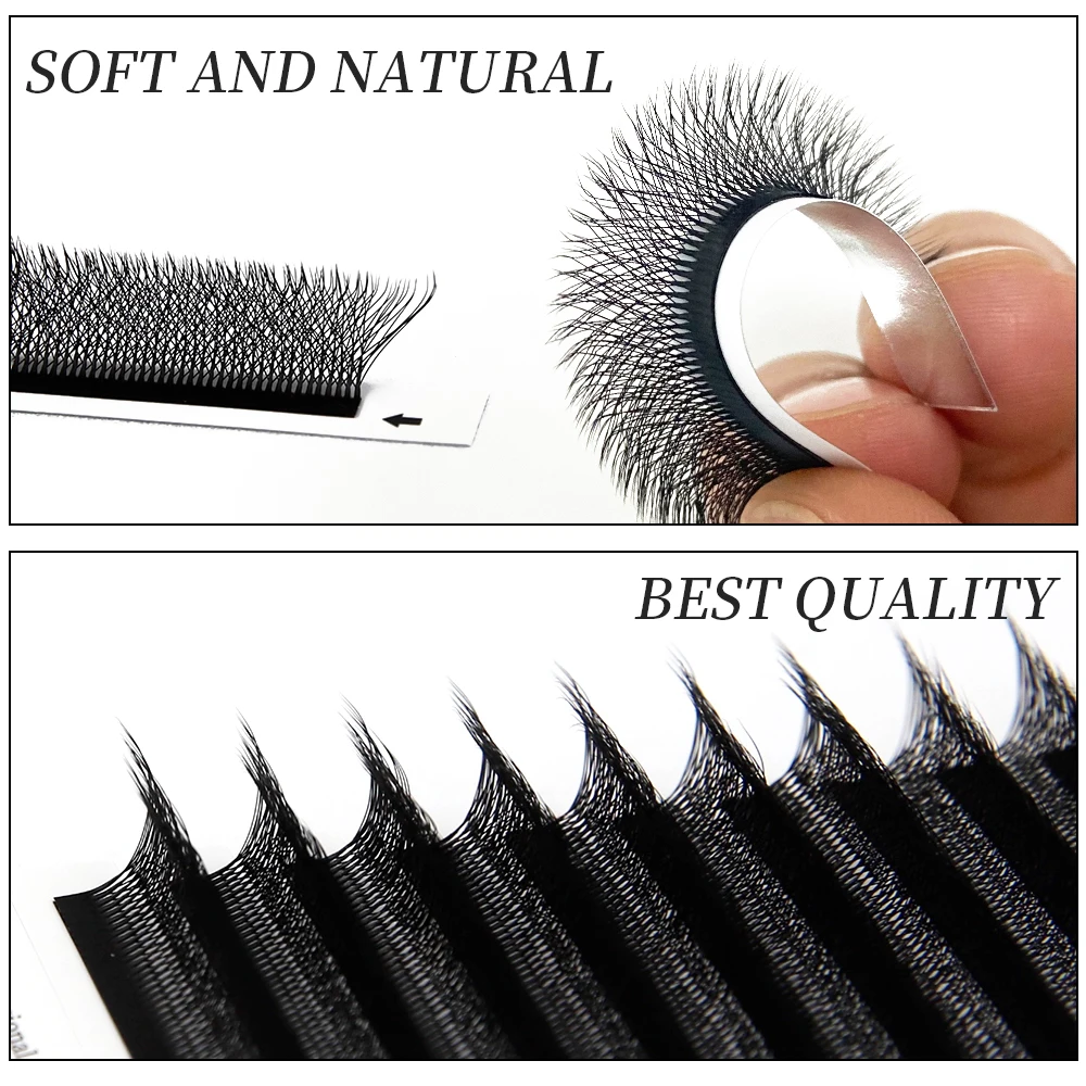 JB Jeyelabeau W-shape Lashes Extensions 3D/4D/5D False Eyelashes 6D/8D Faux Mink Bloom Eyelash Premade Volume Fans C/D 0.07