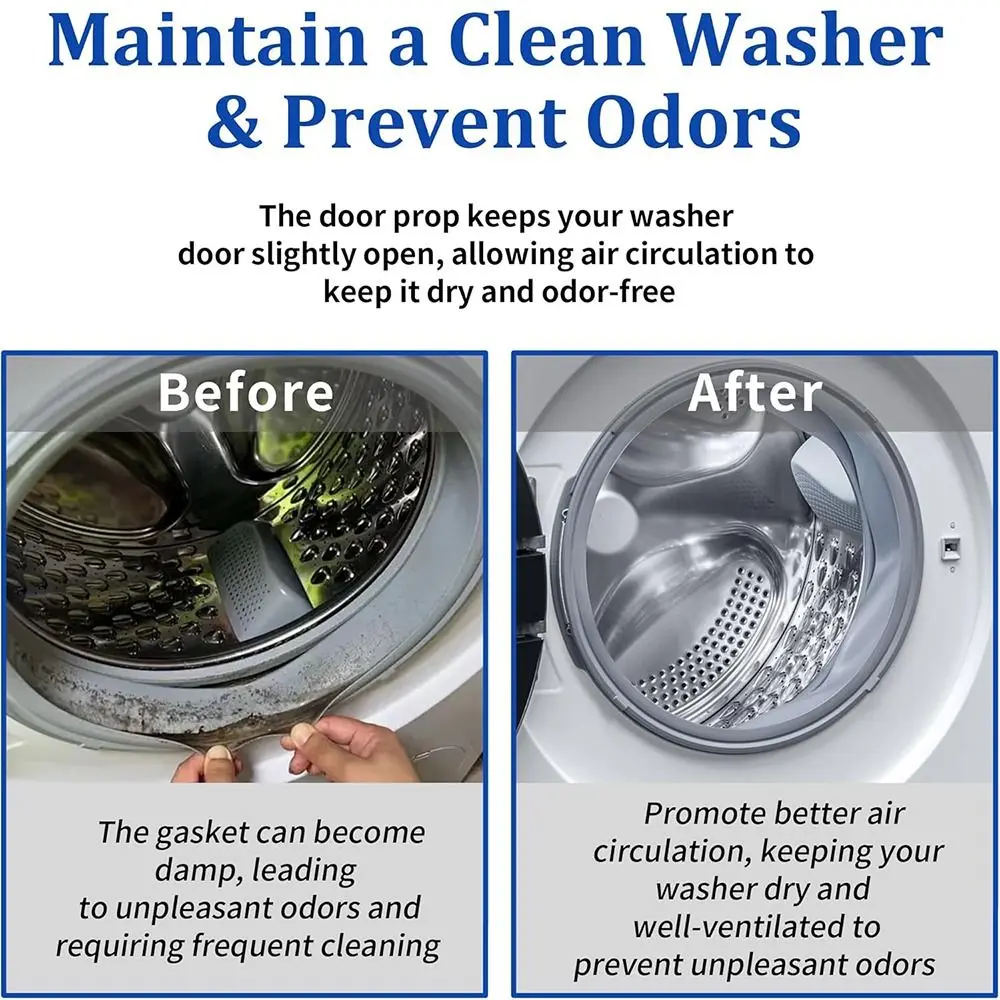 

BPA FREE Silicone Dryer Door Support Multi-Use Universal Door Holder Keeping Ventilation Door Stoppers Home Appliance