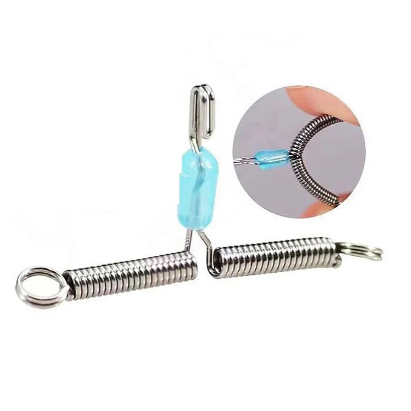 Spring Fork Quick Hook Sub Line Splitter Hook Anti-winding Release Spring Fishing Gear Wild Fishing Accessories