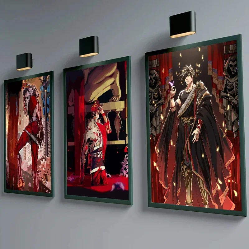 Video Games Hades Canvas Posters Vintage Pictures Wall Posters Bedroom Anime Decor Video Game Painting Kids Anime Game Posters