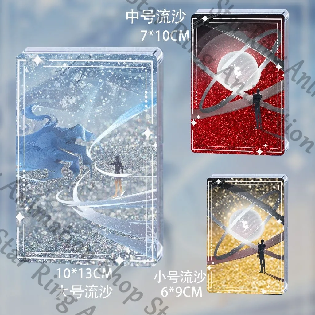 

Anime Zayne Love and Deepspace Sylus Quicksand Mahjong Acrylic Drift Sand Standing Board Cospaly Collect Gift Cartoon