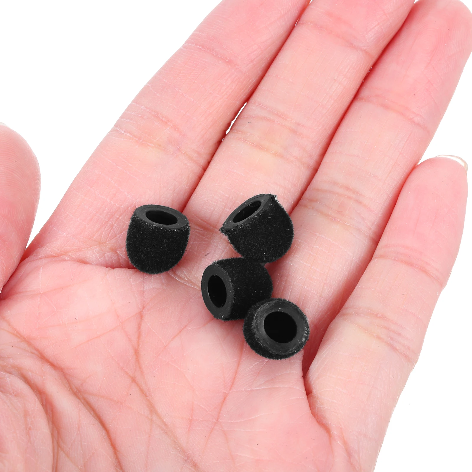 4Pcs Stylus Pen Replacement Fabric Tips Black Capacitive Pen Tips for Touch Screens High Precision Accurate Writing Drawing