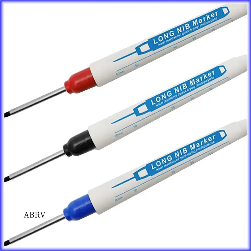 

Highly Recommended-8Pcs Waterproof Long Nose Marker Permanent Markers And Marker Pens In 2Mm Felt Tip, 30Mm Reach