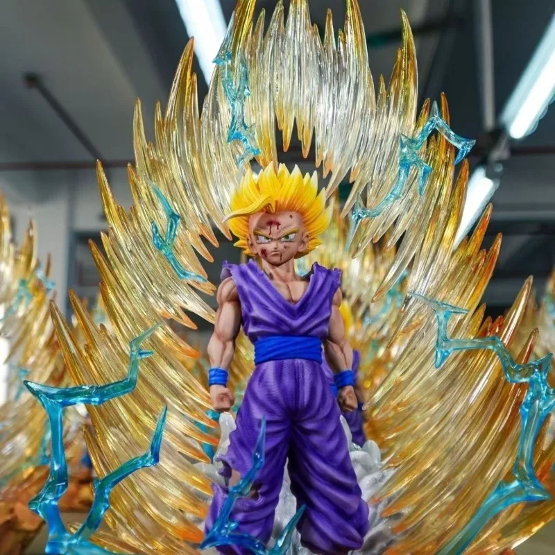 

Dragon Ball Z Super Saiyan Anime Figurine Model GK Emit Light Goku Action Figure Gohan Figures Statue Collection Toy Figure
