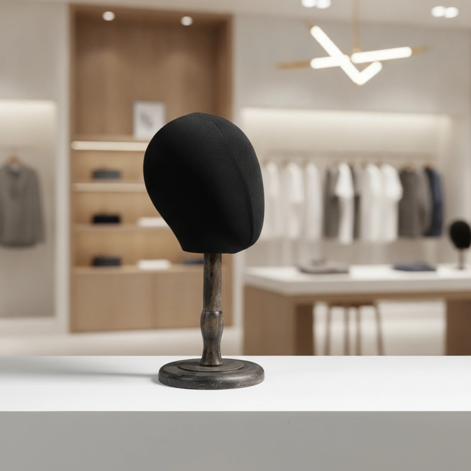 Female Head-Form Hat Display Stand Sturdy Cotton-Covered Head Mannequin Stand Long-Lasting Versatile for Boutique Owners