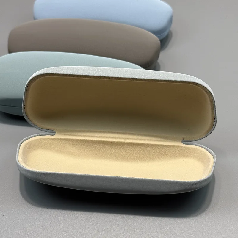 Simple Japanese-Style Fashionable High-End Hard-Shell Glasses Case, Pressure-Resistant Portable Flip-Top Glasses Storage Box