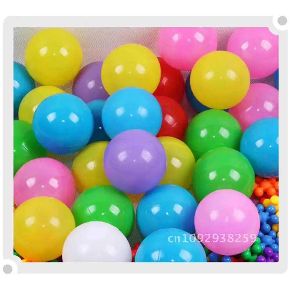 100Pcs Kolorowy miękki basen wodny Ocean Wave Ball Zabawa na świeżym powietrzu Kolorowe zabawki Baby Park Rekwizyty Dzieci Mieszane zabawki dla dzieci Rozrywka