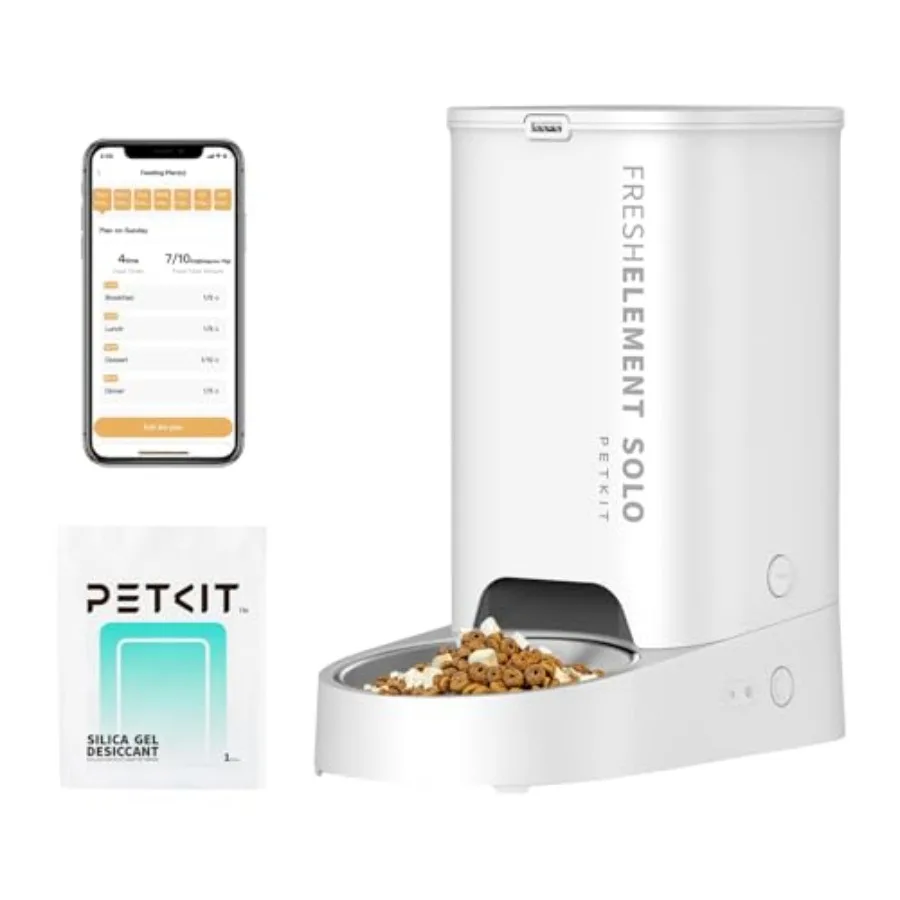 

Automatic Cat Feeder, 2.4G WiFi Automatic Dog Feeder, App Control Pet Food Dispenser with Triple Fresh-Lock System, Up to 10 Me