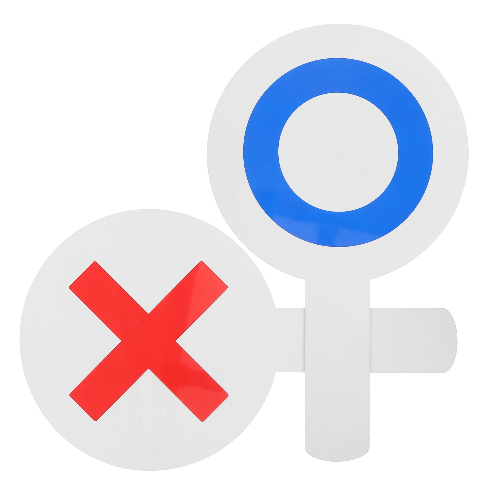 

2pcs Handheld Voting Paddles Double-Sided Design Plastic Classroom Event Supplies Student Response System True False Yes No