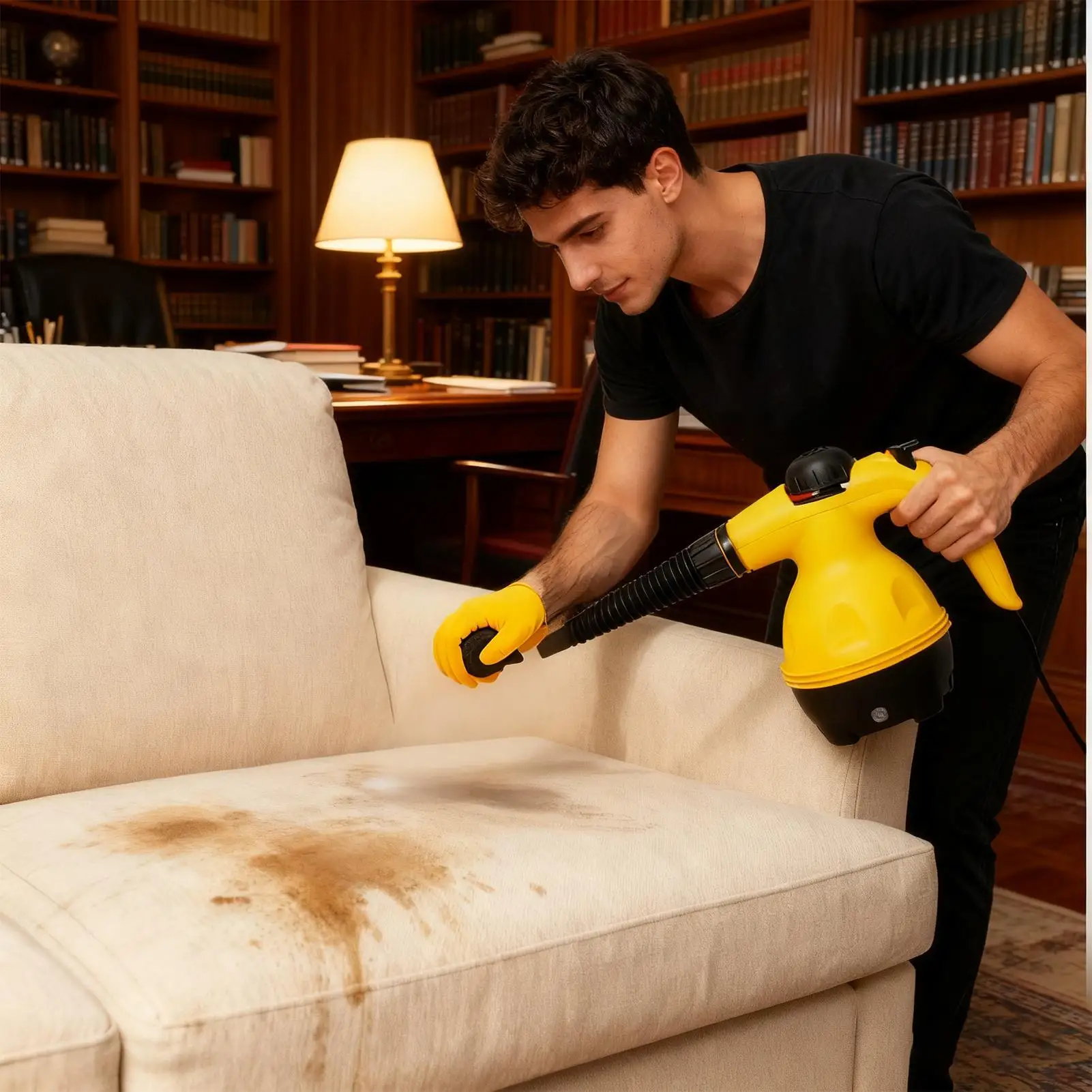 

Handheld Steam Cleaner 1250W Multi-Purpose Portable Powerful Steamer Grout Floor Fabric Steaming Tool For Car Kitchen Upholstery