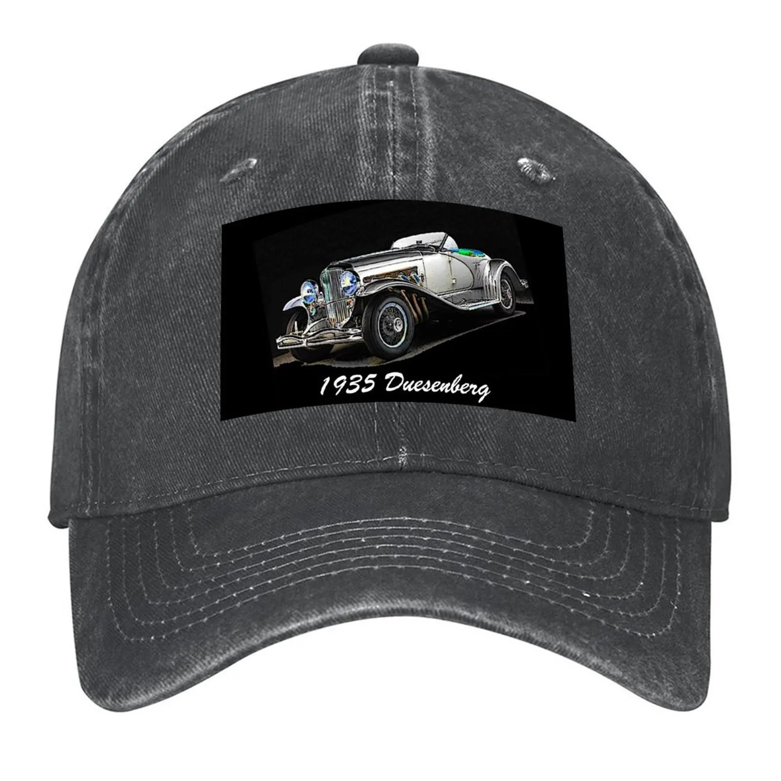 

1935 Duesenberg Roadster Car Baseball Cap black Sun Cap Kids Hat Sports Cap Women Men's
