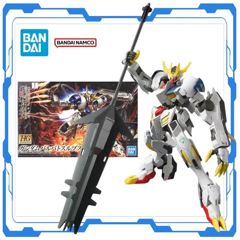 

Bandai натуральная аниме-модель Gundam HG 1/144 Gundam Iron-Blooded 033, Barbatos Lupus Rex, сборные фигурки, роботы, пластиковые игрушки