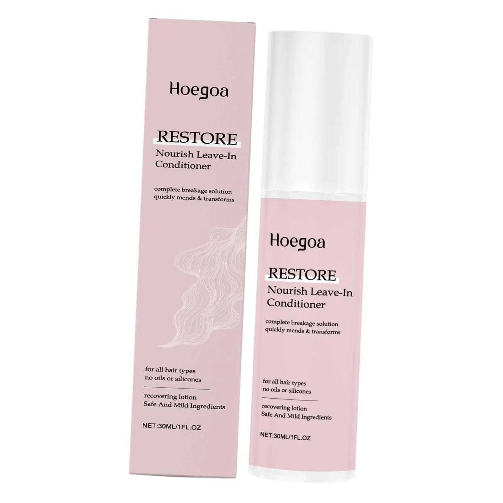 بخاخ إصلاح الشعر 30 مل، بلسم بدون شطف يغذي متعدد الاستخدامات يضيف اللمعان للشعر الجاف المجعد مقاس السفر