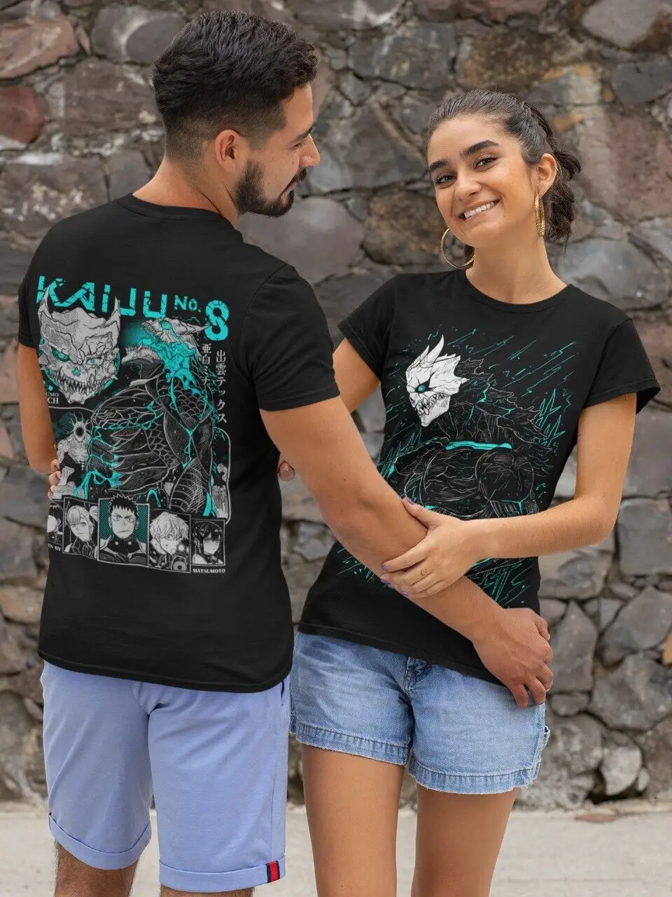 Kaiju no 8 T-shirt Mina Shiro kaij Gift Manga Best Anime Graphic Back And Front