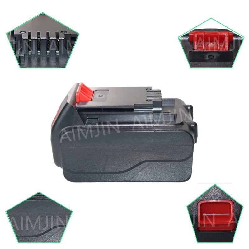 Li-ion Rechargeable Battery  20V 8000mAh Is Suitable For The Whole BLACK DECKER 20 Model