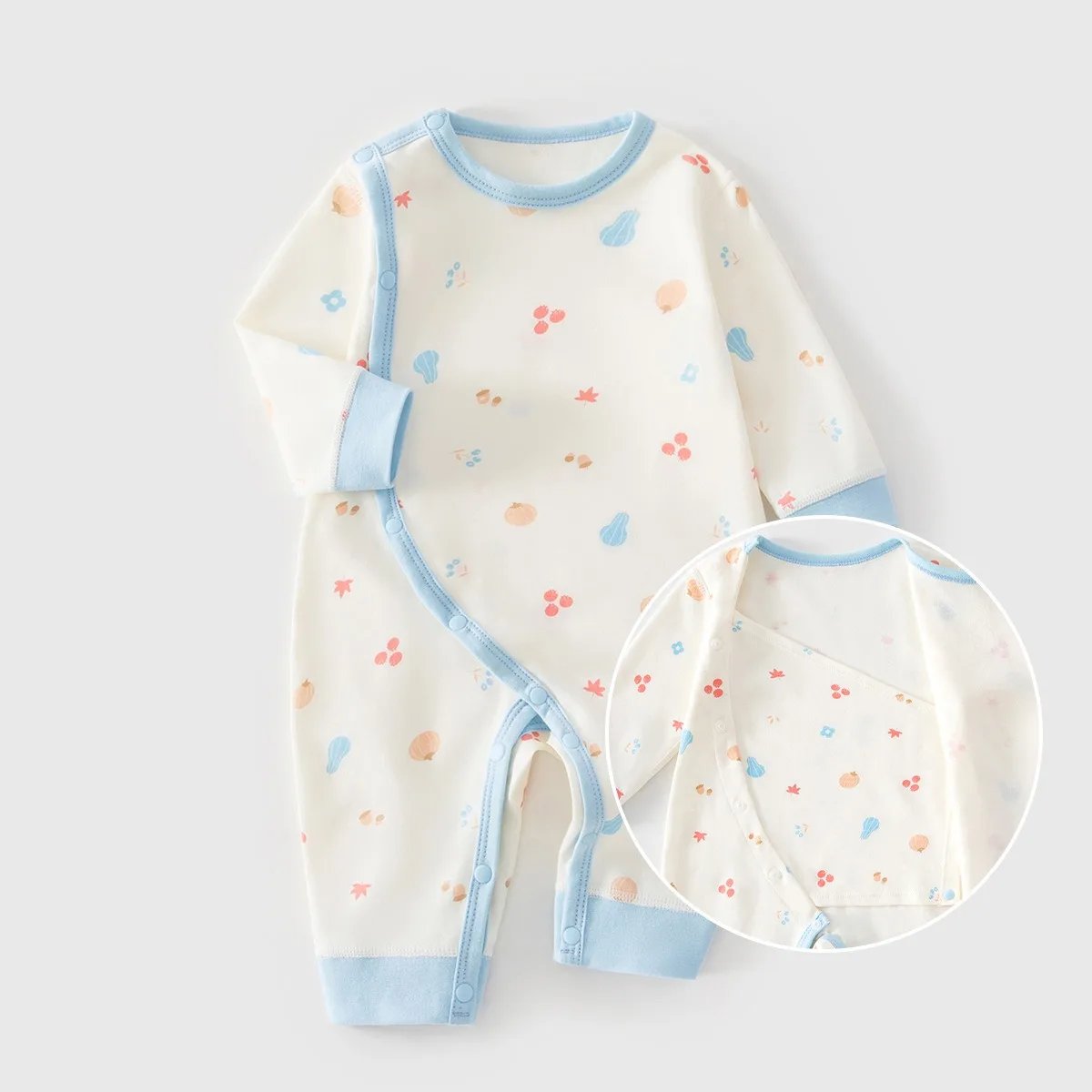 AYNIGIELL Spring and Autumn Newborn Jumpsuit Soft Pure Cotton Newborn Clothing High-quality Baby Boy and Baby Girl Jumpsuit