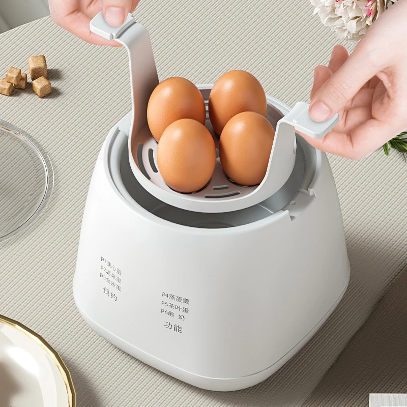 Big Bear Automatic Commercial Soft and Hard Cooking Round 6 Egg Capacity Electric Egg Pot Breakfast Omelet
