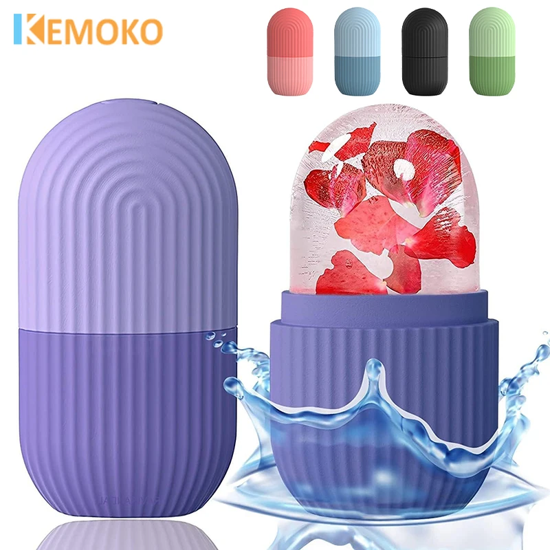 

Silicone Ice Cube Trays Facial Eye Roller Ice Ball Beauty Face Lifting Massager Contouring Reduce Acne Skin Care Tool Reusable
