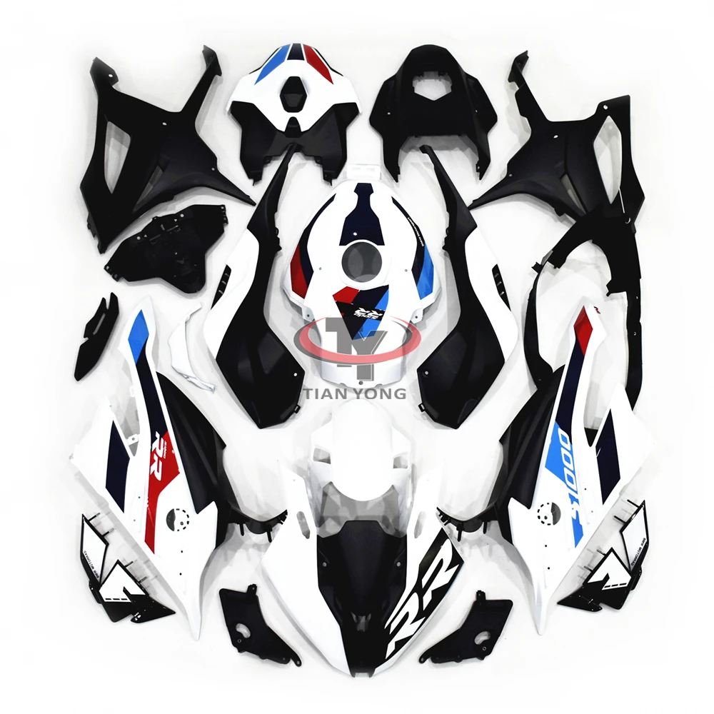 White blue red color block print For S1000RR Motorcycle Full Fairing 2023 2024 2025 2026 Bodywork Cowling Fit S1000 RR 23