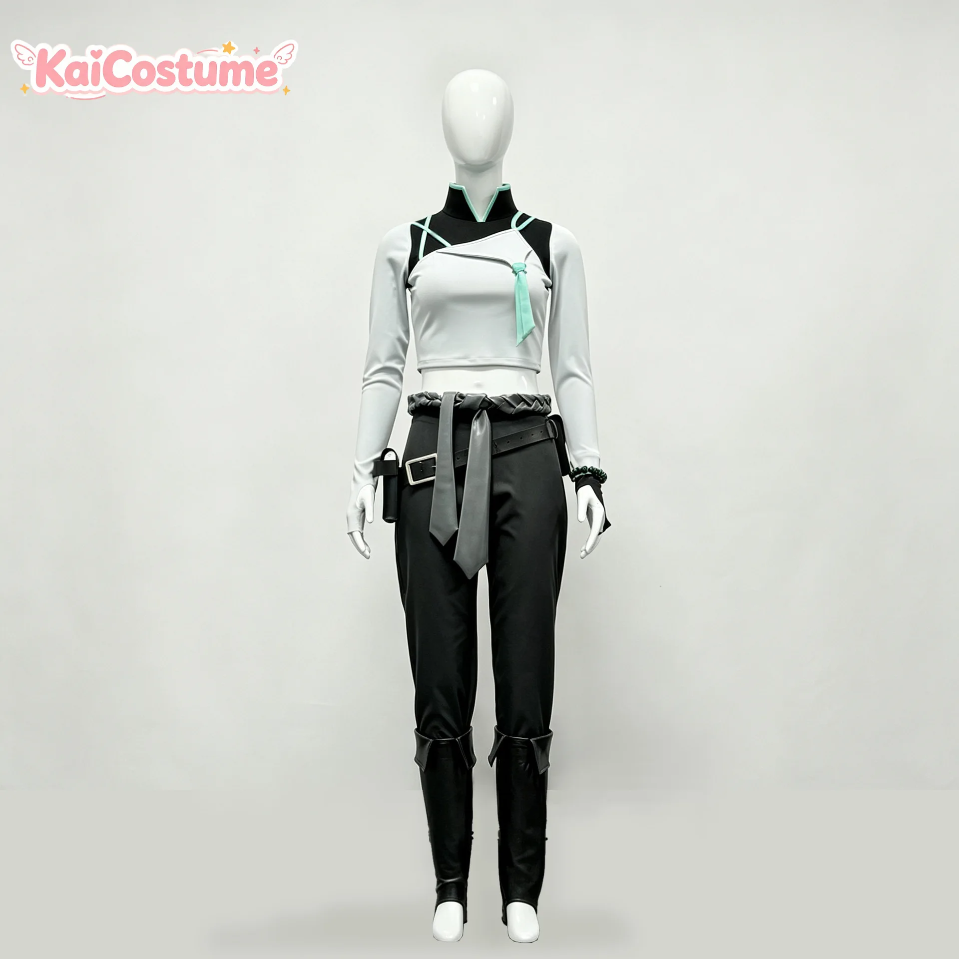 Valorant Sage Cosplay Costume Full Set Healer Agent Uniform Women Game Character Outfit For Halloween Stage Role Play