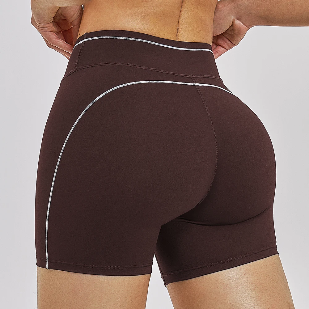 Women Running Sports Shorts Buttock Lift Gym Leggings Women Summer Shorts Cycling Slim Fit Workout Shorts High Waist Yoga Shorts