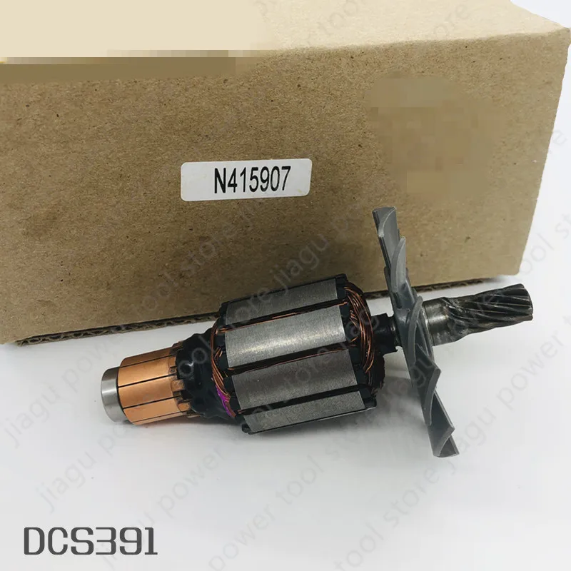 Armature Rotor Replace For DEWALT DCS391N DCS391M2 DCS391P2 DCS391 N415907 Electric tool parts
