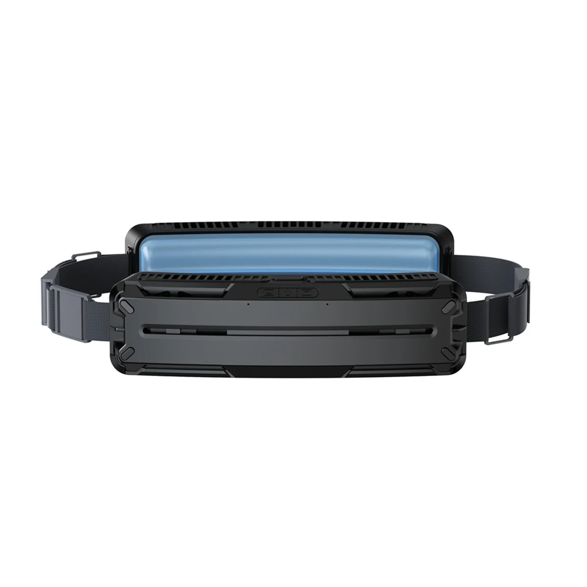 

B53CC Ice Waist Belt Fan Summer USB Rechargeable Wearable Cooling Fan for Running Farm Traveling Sports Fishing White