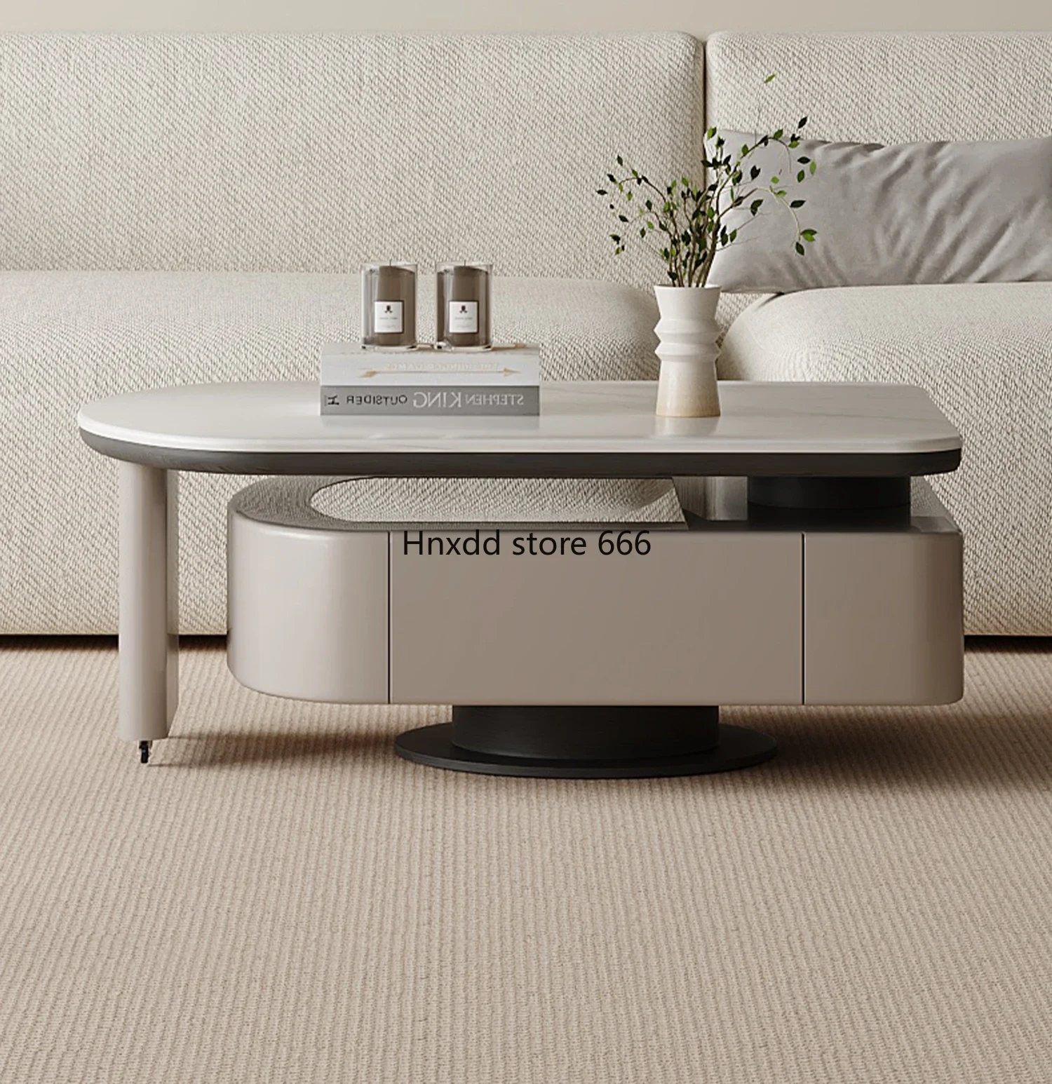 Coffee table living room household Italian minimalist special-shaped high-end sense