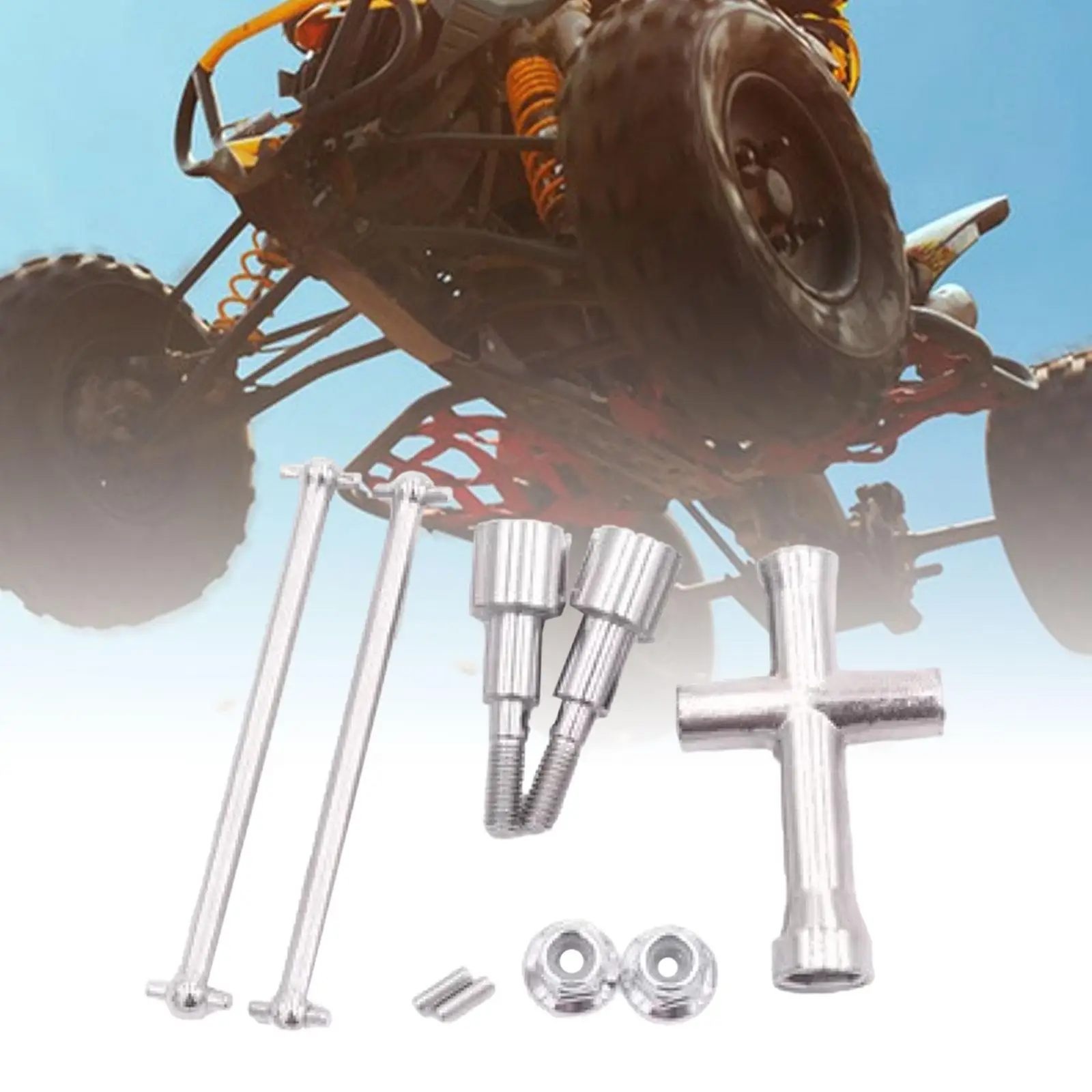 Metall RC Auto Hinterradantriebswelle für DIY Modifiziertes Zubehör 1:16 Truck und Crawler Modellbau-Teile