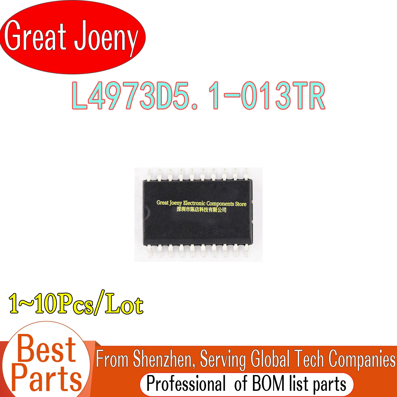 (1-10 Piece)100% New L4973D5.1 L4973D5.1-013TR L4973D5 L4973D L4973 IC Chipset SOP-20