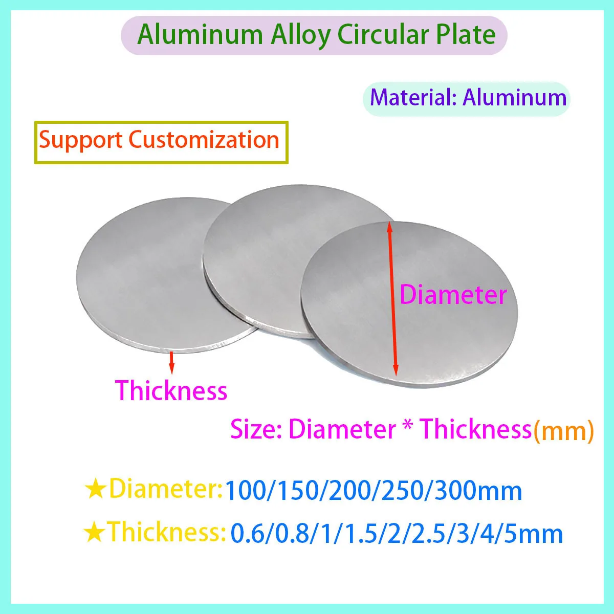 Aluminum Disc, Aluminum Circular Plate