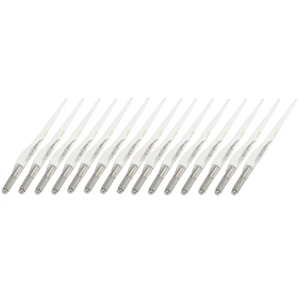 Eyebrow Microblading Pen Manual Tattoo Tool for Permanent Makeup Aluminum Handle Precision Needle Holder for Beauty Salon Supply