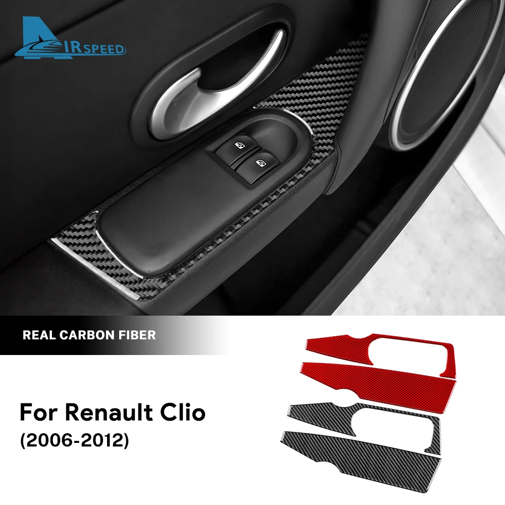 

Настоящая мягкая наклейка из углеродного волокна для Renault Clio 3 2006 2007 2008 2009 2010 2011 2012, наклейка на окно автомобиля, аксессуары