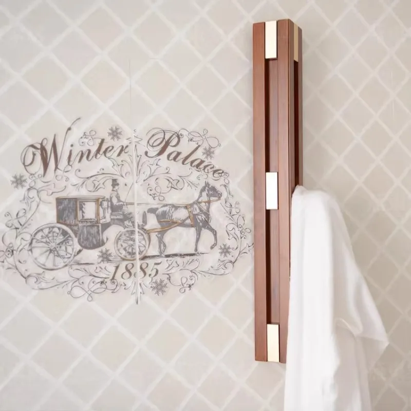 

Настенная вешалка из массива дерева в скандинавском стиле, креативная настенная вешалка-крючок для шляп и сумок, минималистичный органайзер для прихожей, декор для дома