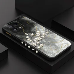 Tinsel Flower Phone Case For Xiaomi Mi 15 14 13 13T 12 12X 12T 12S 11 11T Ultra 10 10T 9 9T 9SE Pro Lite Liquid Silicone Cover
