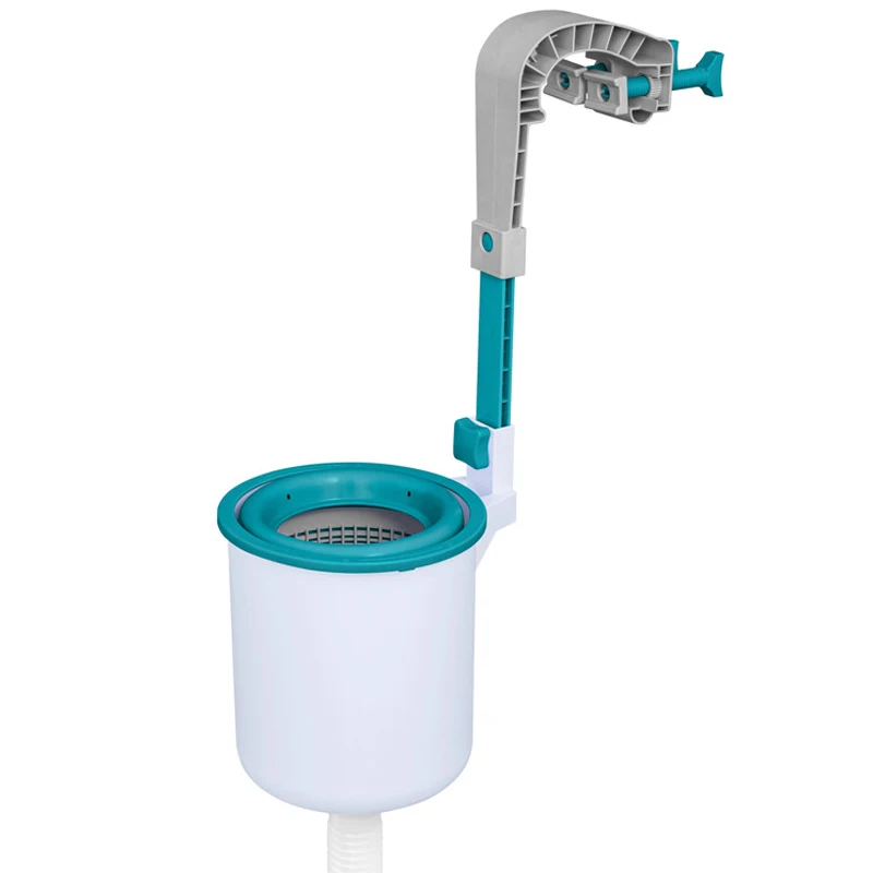 Above Ground Pool Skimmer Wall Mount Surface with 5 Skimmer Socks Auto Floating Skimmer for Pool Debris and Leaves