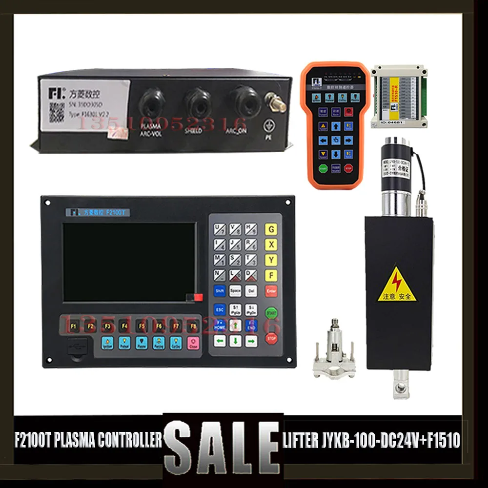 

F2100t V5.0 Plasma Plane Cutting Controller Cnc 2 Axis Plasma Flame Cutting Machine System + Jykb-100 + F1510 Remote Control