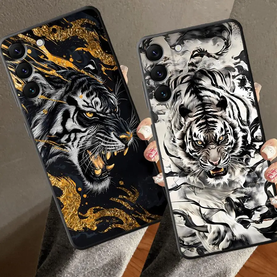 Case for Samsung Galaxy A53 A17 A37 A57 A15 A23 A25 A16 A55 A73 A51 A06 A05 Phone Cover A50 A13 A12 A41 A70 A52 A36 Cool Tiger
