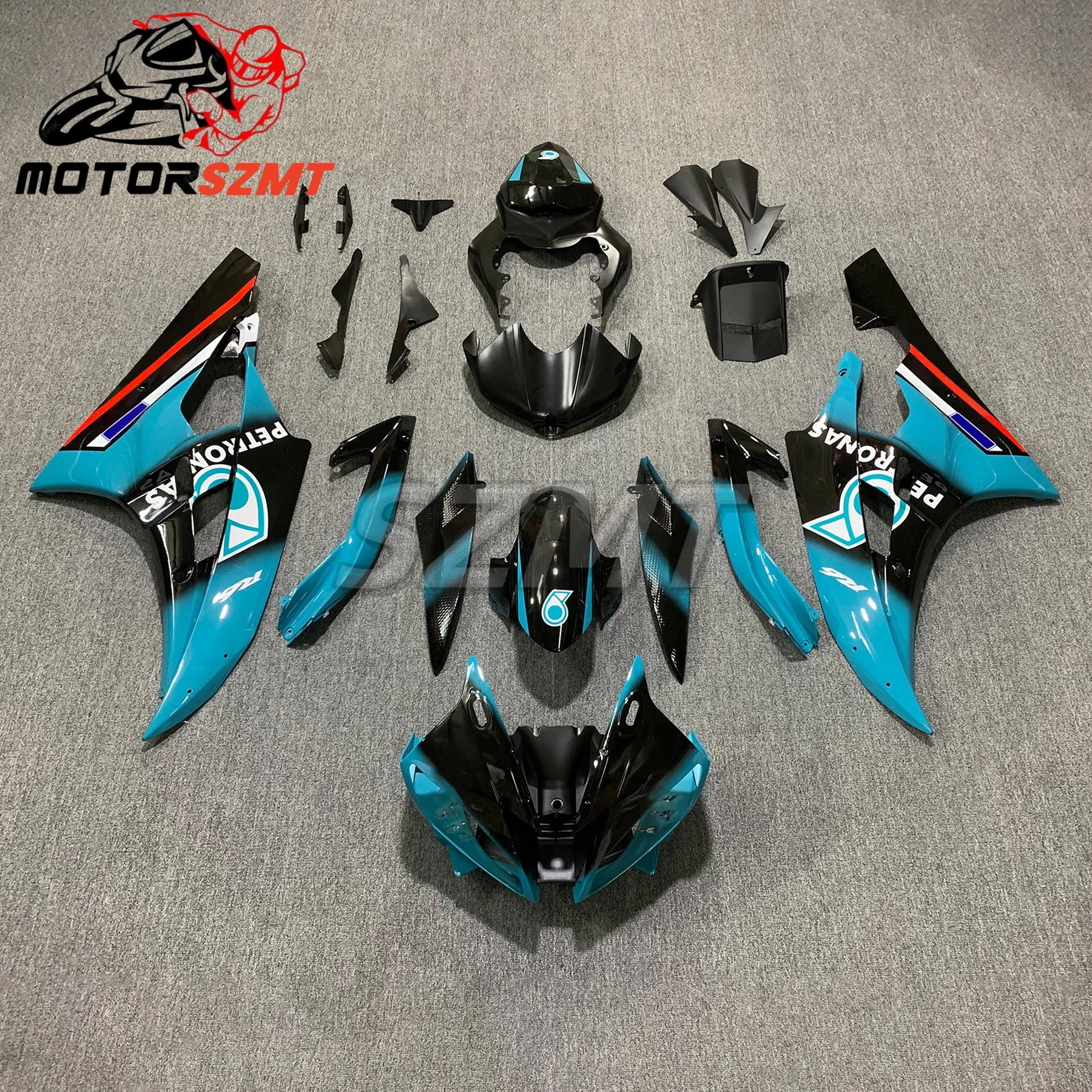 

Moke moto Fairings Kit Fit For Yzf R6 2006-2007 Bodywork Set Injection High Quality Abs White Red Grey Shark