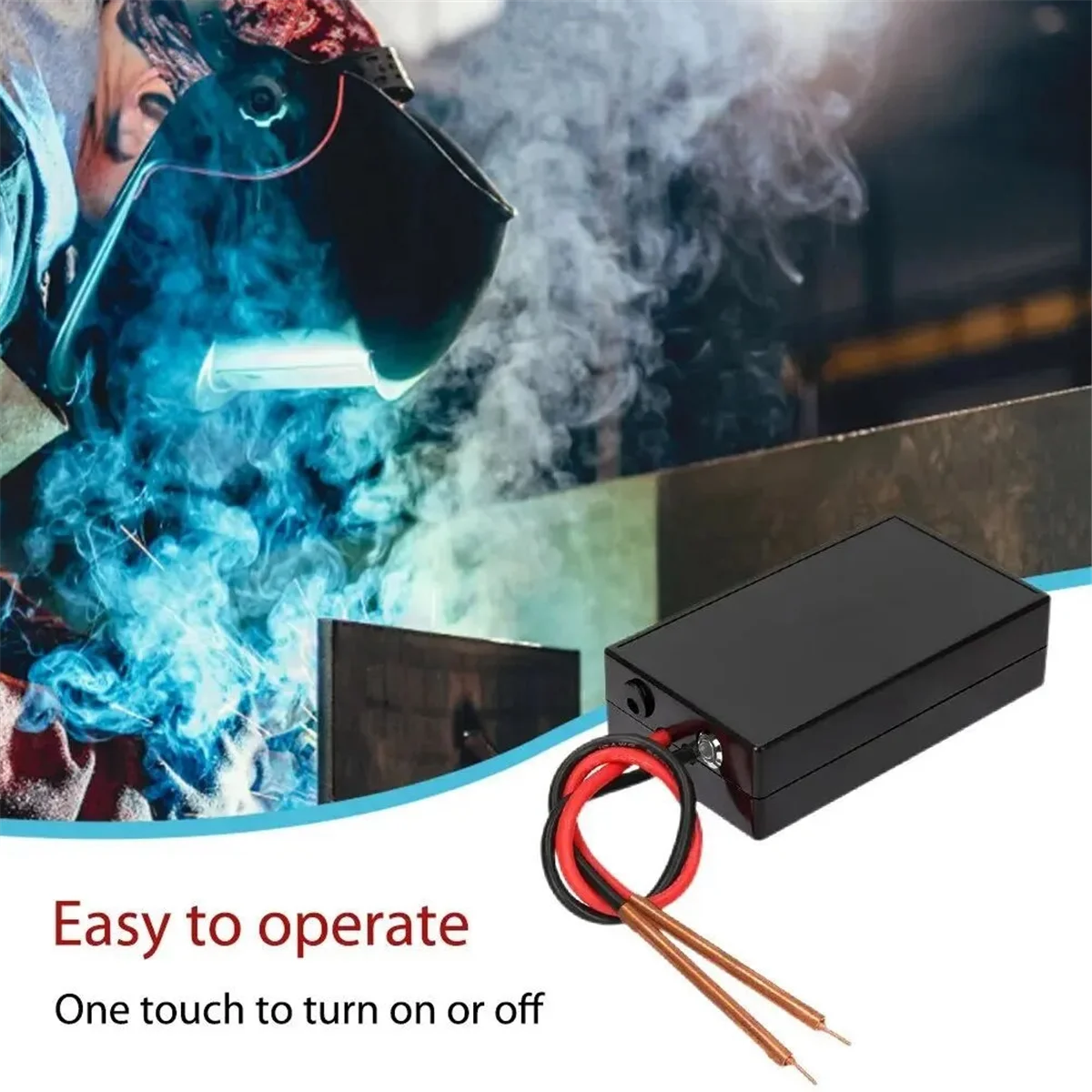 ABNJ DIY Storage Mini Touch Welder 5V 6 Speed Adjustable 18650 Li-Ion Battery Spot Welding Toolkit Home Small Portable