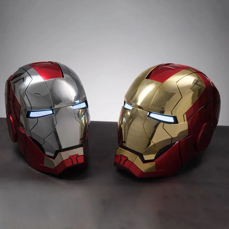 

Mk5 Electronic Iron Man 1:1 Helmet Automatoc Voice Control Avengers Action Figure Mk5 Cosplay with Led Light Toy for Boy Gifts