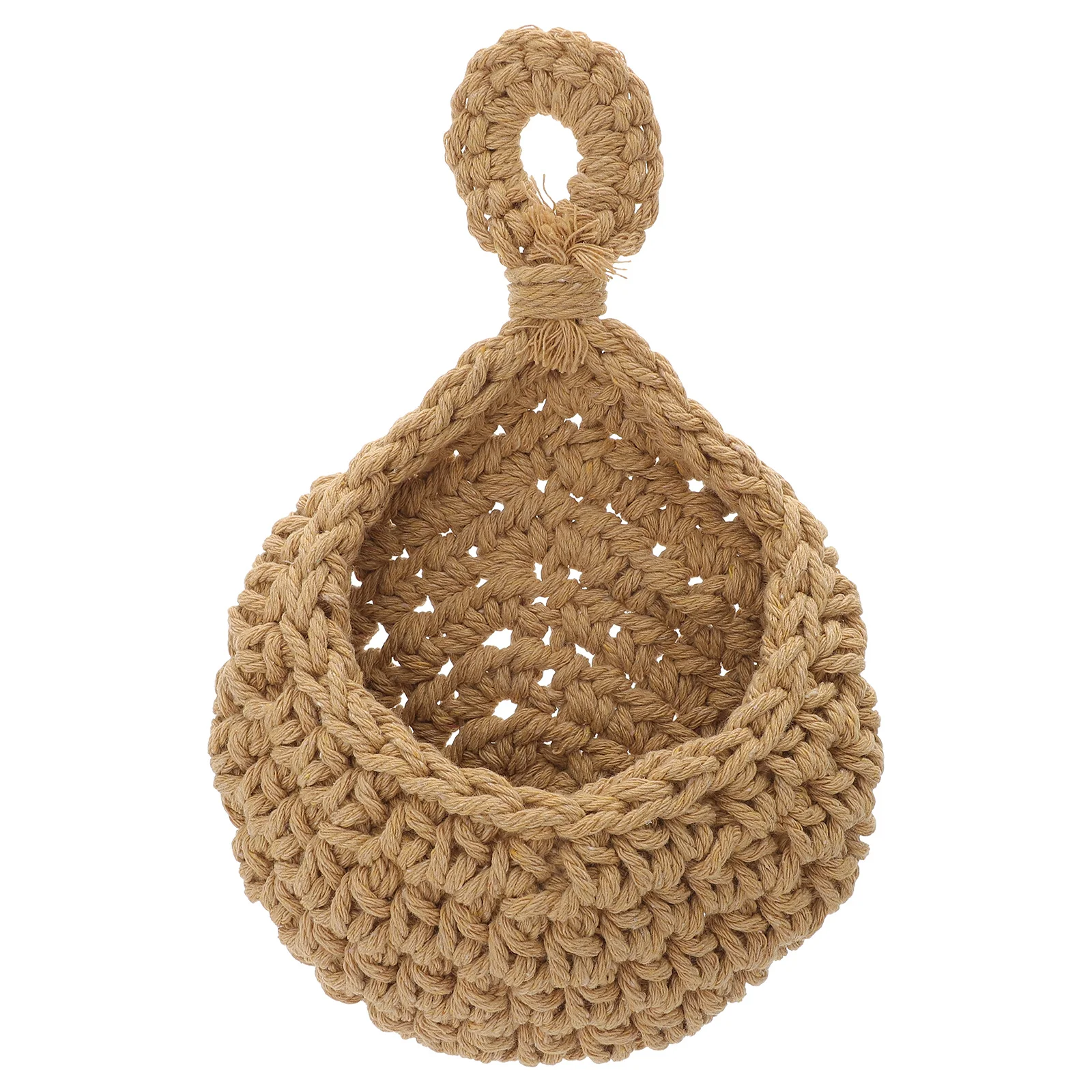 

Hanging Vegetable Basket Woven Rope Wall Mount Storage for Fruits Vegetables Kitchen Organization Space Saving Decorative Fruit