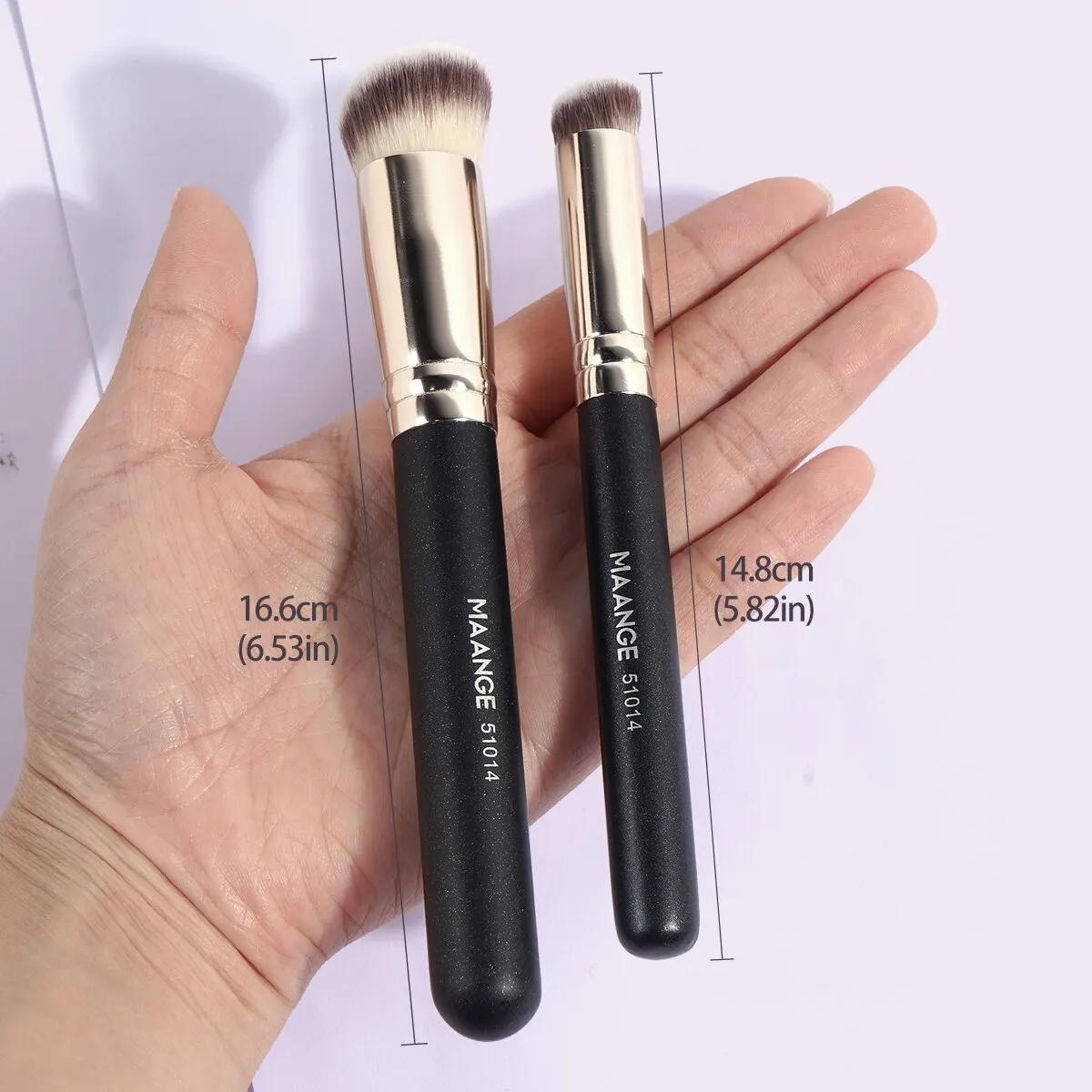 Maange 3pcs Makeup Brush Set Foundation Brush Concealer Tool Brush For Bronzer Beauty Tool Brush Kit for Women Daily