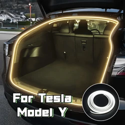 For Tesla Model Y Trunk Light Sensing Style Ambient Lighting Flexible Frunk Brighten LED Strip Waterproof Car Decorative Lights