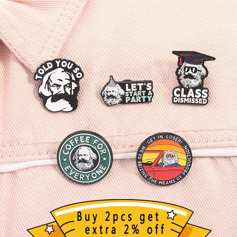 We'Re Seizing The Means Of Production Enamel Pins Let'S Start A Party Brooches Lapel Backpack Badges Jewelry Gift For Friends